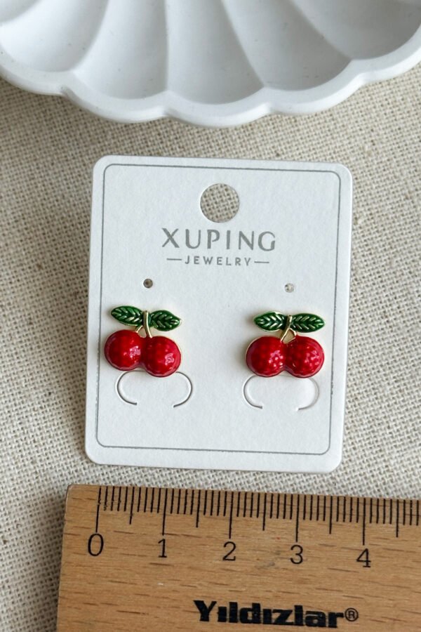 Alternative view of Xuping 14K Ahududu Vidalı Kadın Küpe – Kararmaz | Kadın Takı Xuping Küpe