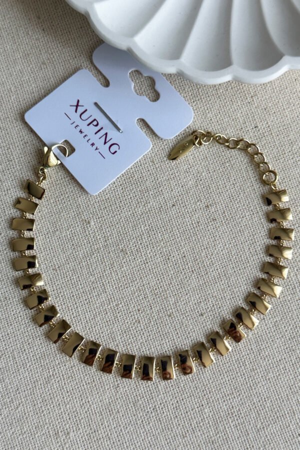 Alternative view of Xuping 14k 18 3 Cm Dikdörtgen Zincir Kadın Bileklik Kadın Karamaz Bileklik Xuping Bileklik