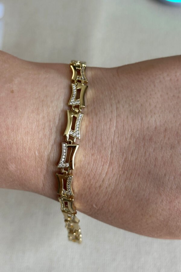 Alternative view of Xuping 14k 17 2 Cm Greuppe Kadın Bileklik Kadın Karamaz Bileklik Xuping Bileklik