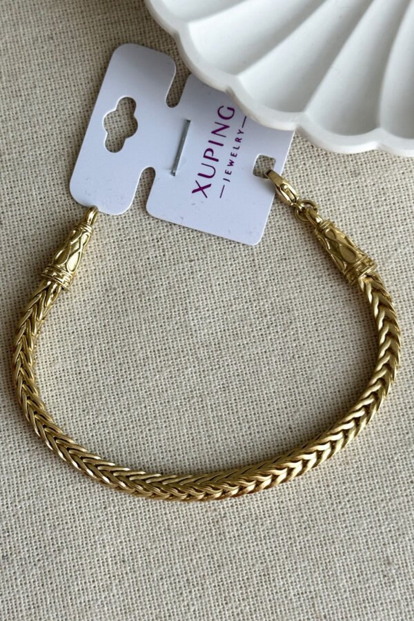 Alternative view of Xuping 19 cm 4 Köşeli Zincir Kadın Bileklik Kadın Karamaz Bileklik Xuping Bileklik