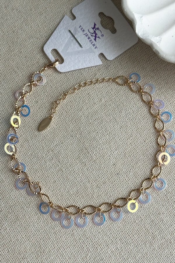 Alternative view of Caprea Pirinç 22 cm+ 5cm Halkalı Halhal Kararmaz Kadın Renkli Halhal