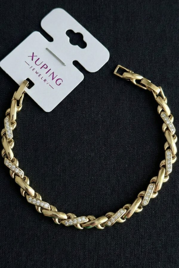 Xuping 14K 17+2cm Taşlı Sonsuzluk Kadın Bileklik Kadın Karamaz Bileklik Sonsuzluk Bileklik