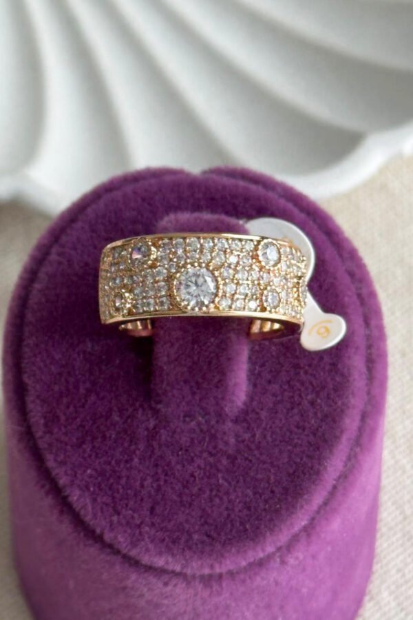 Caprea 18 K Xuping Oval Kadın Yüzük Kadın Kararmaz Yüzük Xuping Yüzük