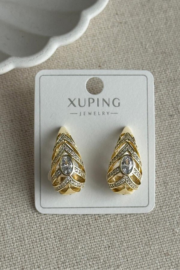 Alternative view of Caprea Xuping 14 K Taşlı Damla Kadın Küpe Kadın Xuping Küpe