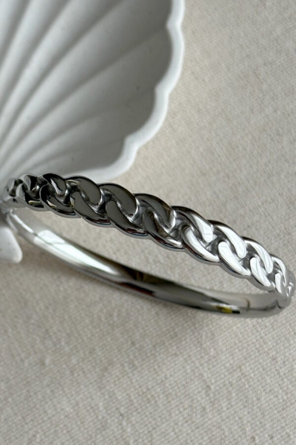 Çelik 18 Cm Zincir Kadın Kelepçe Bileklik Kararmaz Kadın Bileklik