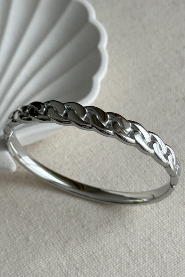 Alternative view of Çelik 18 Cm Zincir Kadın Kelepçe Bileklik Kararmaz Kadın Bileklik