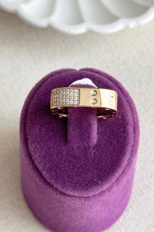 Caprea 18 K Xuping Dikdörtgen Kadın Yüzük Kadın Kararmaz Yüzük Xuping Yüzük