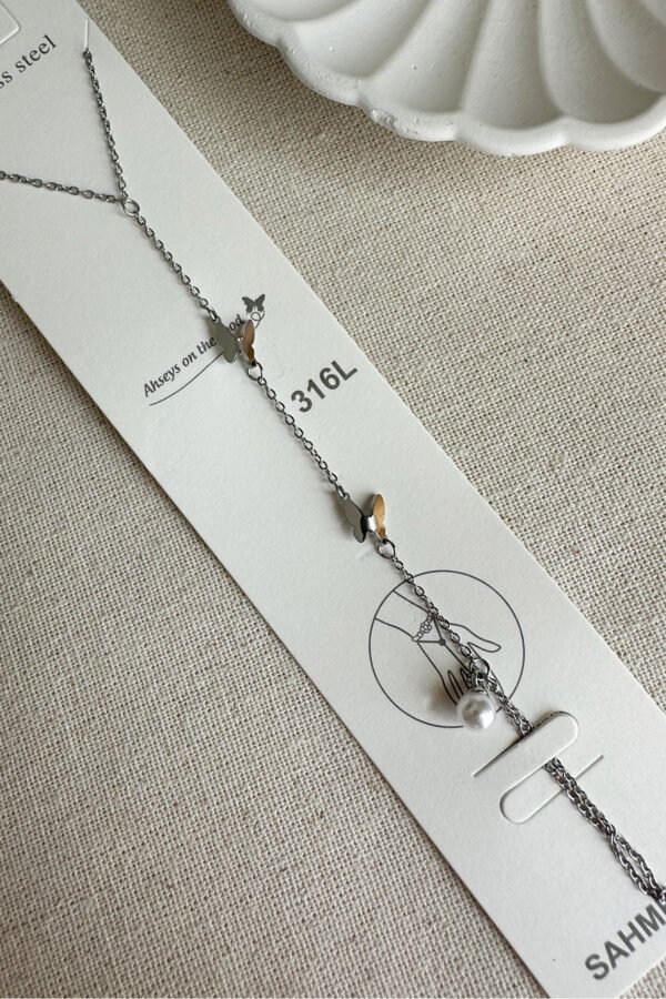 Caprea Çelik Kebelekli Kadın Şahmeran Bileklik Kararmaz Kadın Bileklik