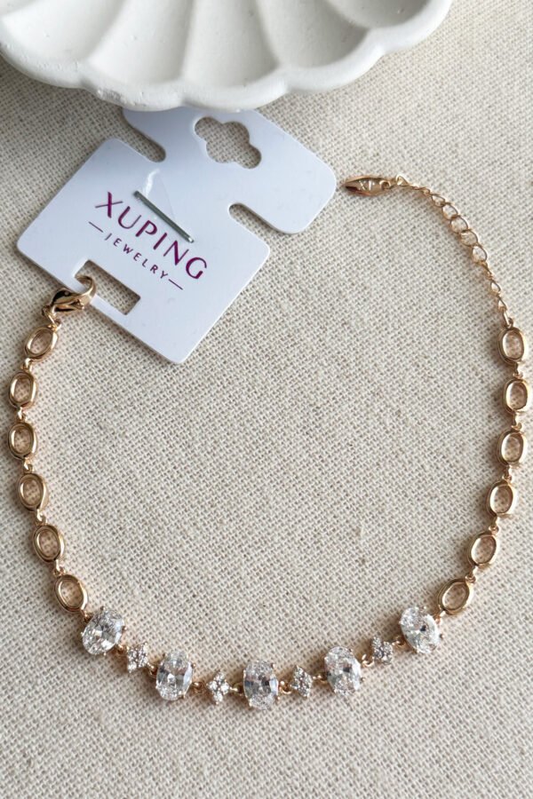 Alternative view of Xuping 18 K 18 5 Cm Beş Taşlı Bileklik Kararmaz Kadın Bileklik