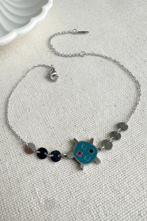 Caprea Çelik İnce Kaplumbağa Bileklik Kararmaz Kadın Bileklik 21+5 cm