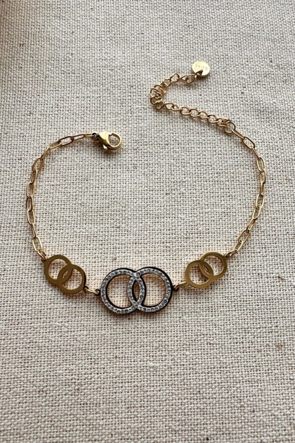 Alternative view of Caprea Çelik DG Kadın Bileklik Kararmaz Kadın Bileklik 18+5 cm