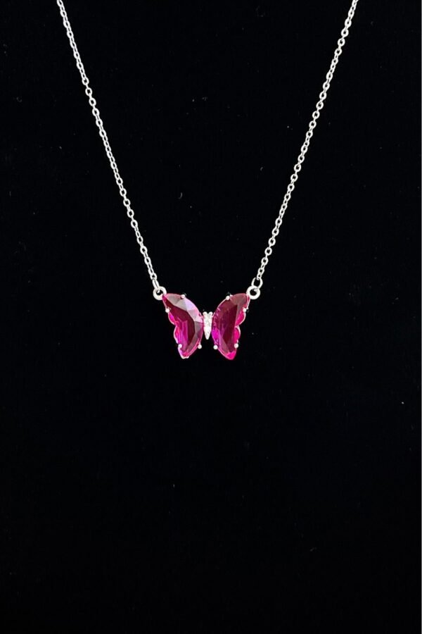 Caprea Çelik Nazar Kolye Gümüş Renkli Kararmaz Zincir Kadın Kolye 40+ 5 cm