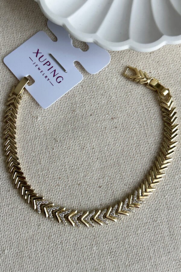 Alternative view of Xuping 17 Cm 14k V Taşlı Kadın Bileklik – 17 Cm | Kararmaz Xuping Takı