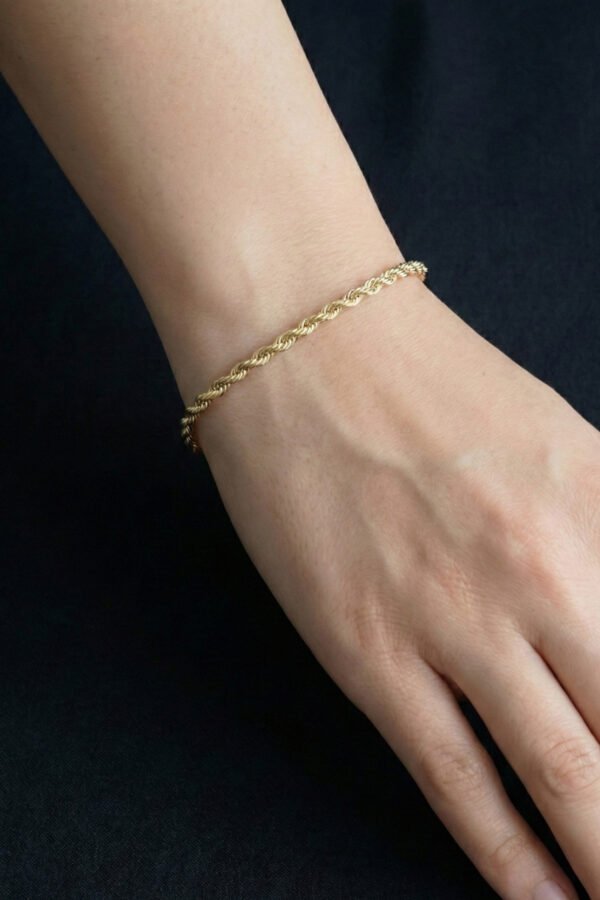 Alternative view of Xuping 14K 19 CM Örgü Kadın Bileklik Kararmaz Kadın Xuping Bileklik