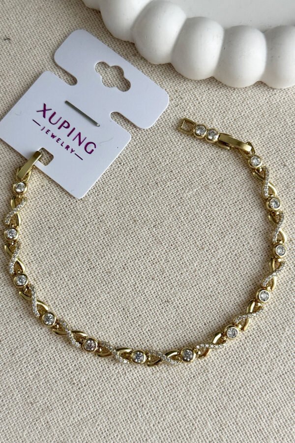 Xuping 14K 17+2 CM Sonsuzluk Kadın Bileklik Kararmaz Kadın Xuping Bileklik