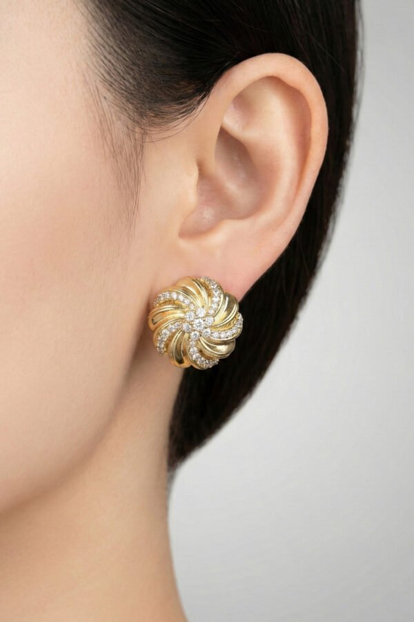 Xuping 14K Sonsuzluk Taşlı Klipsli Kadın Küpe Kararmaz Kadın Takı Xuping Küpe