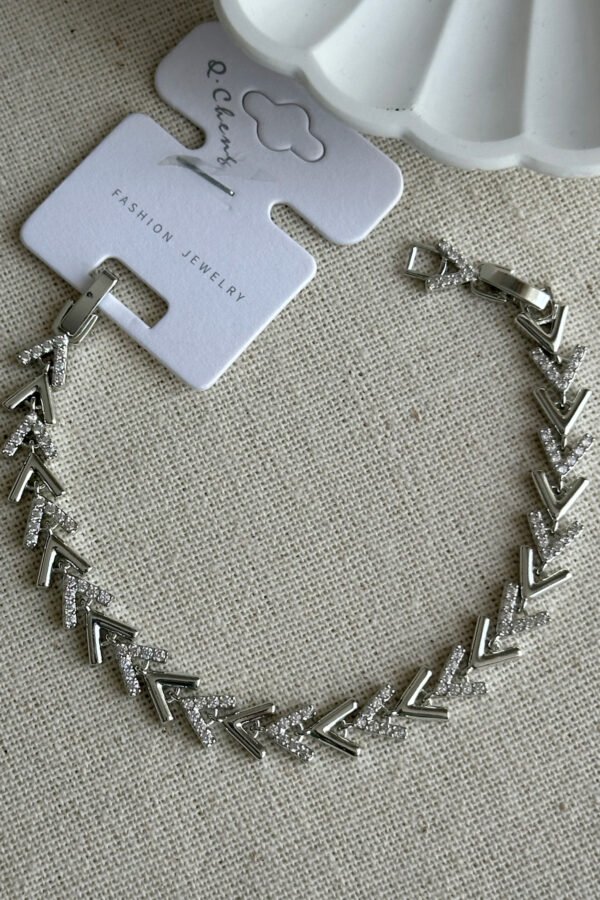 Cheng V Taşlı Zincir 16+2 cm Düz Kadın Bileklik Altın Renkli Kadın Xuping Bileklik