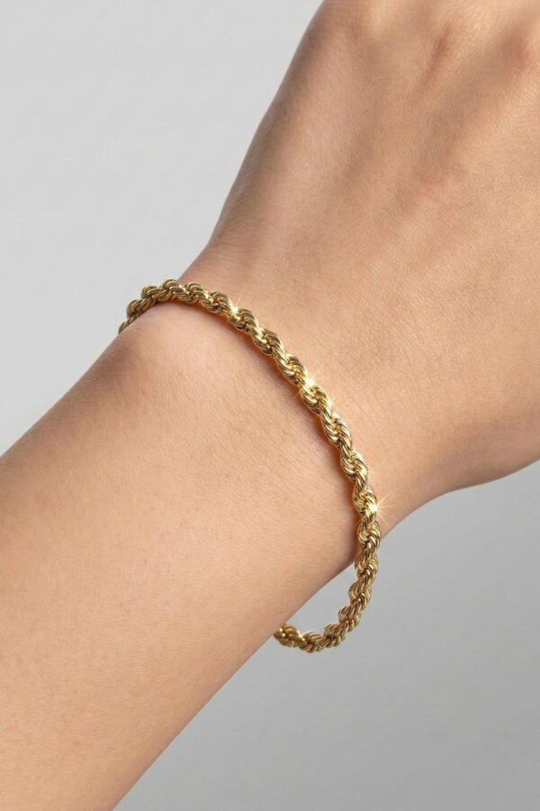 Alternative view of Xuping 14K Burgu Kadın Bileklik – 19 cm | Altın Renk Kararmaz Xuping Takı