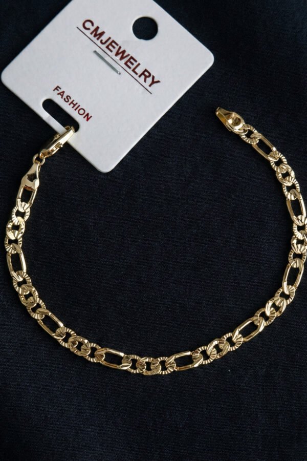 Alternative view of Xuping 14K Figaro Kadın Bileklik – 19 cm | Altın Renk Kararmaz Xuping Takı