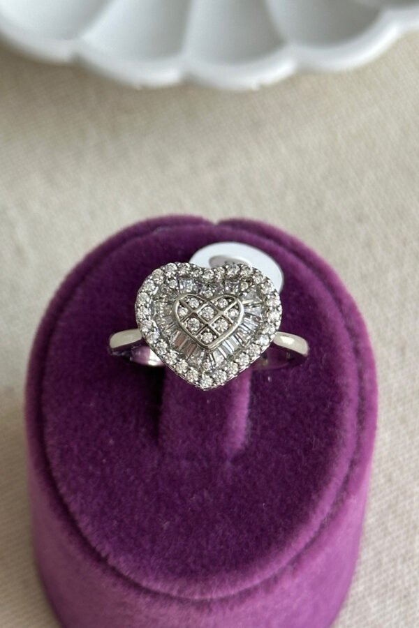 Xuping Kalp Model Kadın Yüzük – Kararmaz Gümüş Renk Takı | Xuping Yüzük