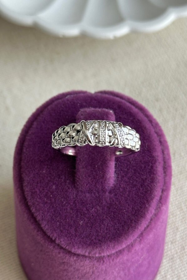 Xuping Bağ Model Kadın Yüzük – Kararmaz Gümüş Renk Takı | Xuping Yüzük