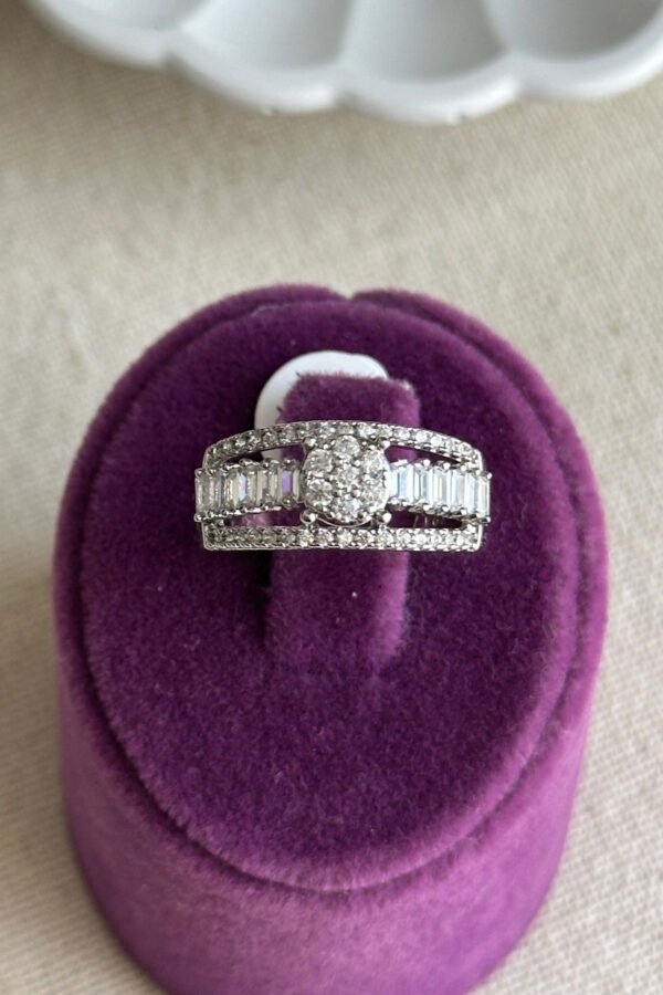 Xuping Oval Taş Model Kadın Yüzük – Kararmaz Gümüş Renk Takı | Xuping Yüzük