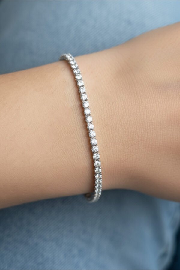 Xuping Su Yolu Kadın Bileklik 17+ 2 cm Gümüş Renkli Xuping Takı Bileklik